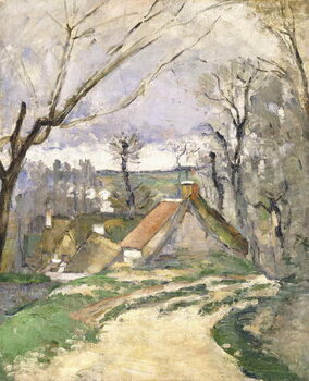 Kunsttrykk The Cottages of Auvers, 1872-73