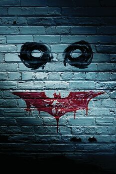 Poster de artă The Dark Knight Trilogy - Face
