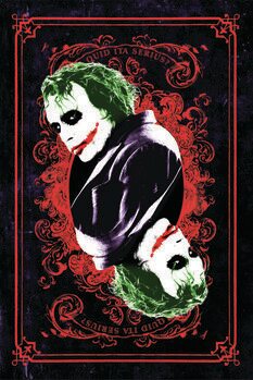 Kunstafdruk The Dark Knight Trilogy - Joker Card
