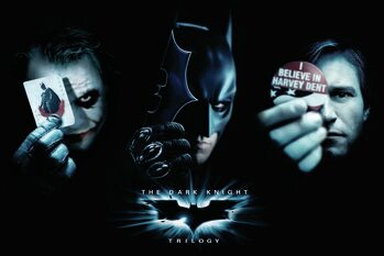 Kunstafdruk The Dark Knight Trilogy - Trio