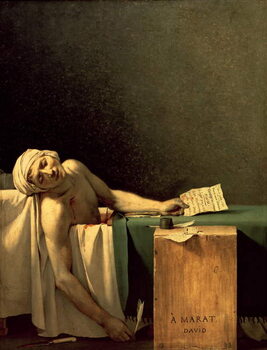 Konsttryck The Death of Marat, 1793