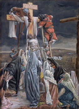 Reproducción de arte The Descent from the Cross, illustration for 'The Life of Christ', c.1884-96