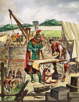 Festmény reprodukció The Emperor Hadrian checks work