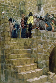 Reproducción de arte The Evil Counsel of Caiaphas, illustration for 'The Life of Christ', c.1886-96