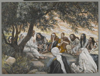 Reproducción de arte The Exhortation to the Apostles, illustration from 'The Life of Our Lord Jesus Christ'
