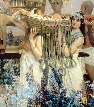 Reprodukcja The Finding of Moses by Pharaoh's Daughter, 1904