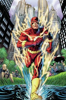 Арт печат The Flash - City Run