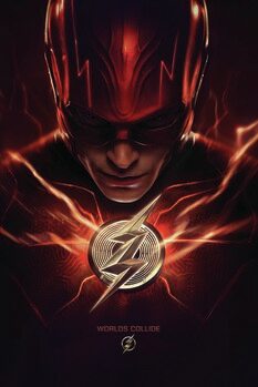 Umetniški tisk The Flash - Lightning