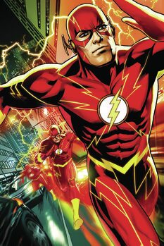 Poster de artă The Flash - Multiple Run