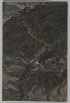 Reproducción de arte The Flight of the Apostles, illustration from 'The Life of Our Lord Jesus Christ', 1886-94