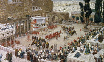Reproducción de arte The Forum of Jerusalem as Seen From Above, illustration to 'The Life of Christ', c.1886-96