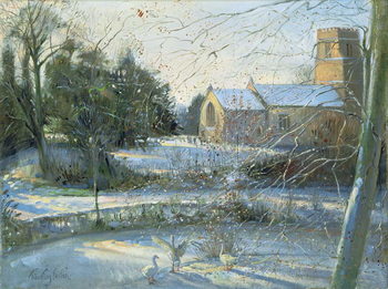 Festmény reprodukció The Frozen Moat, Bedfield