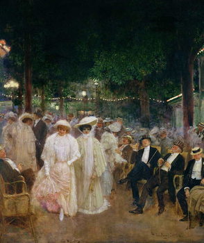 Festmény reprodukció The Gardens of Paris, or The Beauties of the Night