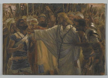 Reproducción de arte The Healing of Malchus, illustration from 'The Life of Our Lord Jesus Christ', 1886-94
