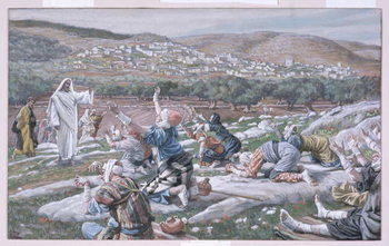 Reproducción de arte The Healing of the Lepers, illustration for 'The Life of Christ', c.1886-94