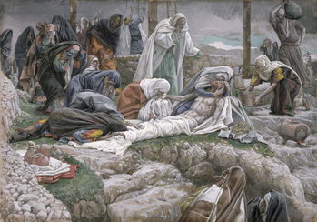 Reproducción de arte The Holy Virgin Receives the Body of Jesus, illustration for 'The Life of Christ', c.1884-96