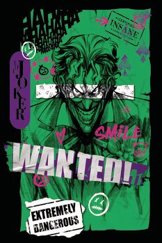 Kunstafdruk The Joker - Wanted