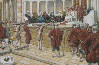 Reproducción de arte The Judgement on the Gabbatha, illustration from 'The Life of Our Lord Jesus Christ', 1886-94