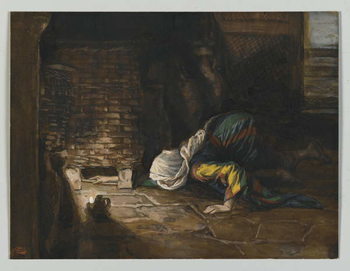 Reproducción de arte The Lost Drachma, illustration from 'The Life of Our Lord Jesus Christ'