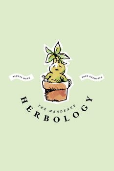 Druk artystyczny The Mandrake - Herbology