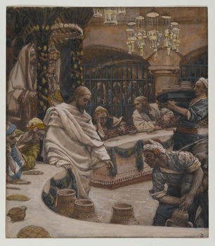 Reproducción de arte The Marriage at Cana, illustration from 'The Life of Our Lord Jesus Christ'