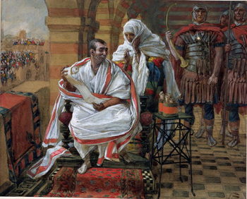 Reproducción de arte The Message of Pilate's Wife, illustration for 'The Life of Christ', c.1886-94
