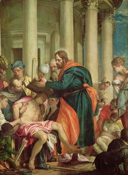 Kunsttryk The Miracle of St. Barnabas, c.1566