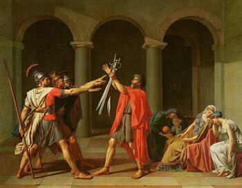 Reprodukcja The Oath of Horatii, 1784