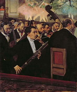 Reprodukcija umjetnosti The Opera Orchestra, c.1870