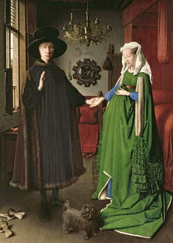 Reproduction de Tableau The Portrait of Giovanni Arnolfini and his Wife Giovanna Cenami, 1434