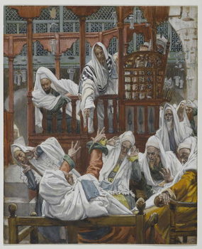 Reproduction de Tableau The Possessed Man in the Synagogue