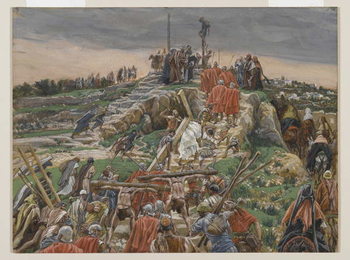 Reproducción de arte The Procession nearing Calvary, illustration from 'The Life of Our Lord Jesus Christ', 1886-94