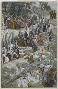 Reproducción de arte The Procession on the Mount of Olives, illustration from 'The Life of Our Lord Jesus Christ', 1886-94