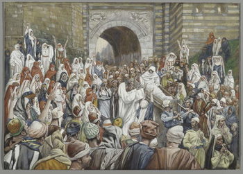 Reproducción de arte The Resurrection of the Widow's Son at Nain, illustration from 'The Life of Our Lord Jesus Christ'