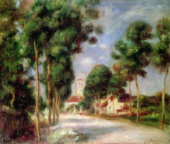 Reprodukcja The Road to Essoyes, 1901