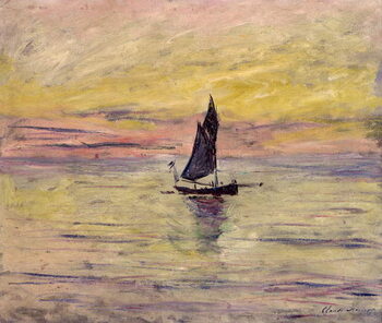 Kunstdruk The Sailing Boat, Evening Effect, 1885