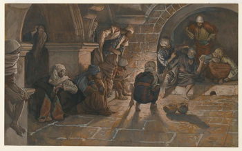 Reproducción de arte The Second Denial of Saint Peter, illustration from 'The Life of Our Lord Jesus Christ', 1886-94