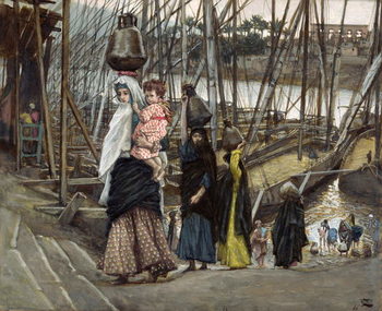 Reproducción de arte The Sojourn, Egypt, illustration for 'The Life of Christ', c.1886-94