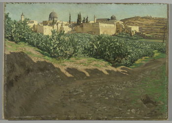 Reproducción de arte The Southwest Corner of the Esplanade of the Haram, The Ancient Temple, illustration from 'The Life of Our Lord Jesus Christ'
