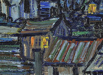 The Starry Night, June 1889 (oil on canvas) Reproduction de Tableau