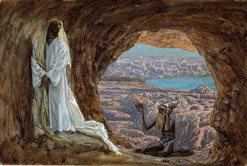 Reproducción de arte The Temptation in the Wilderness, illustration for 'The Life of Christ', c.1886-94