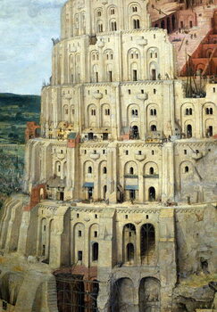 Reprodukcija umjetnosti The Tower of Babel, 1563