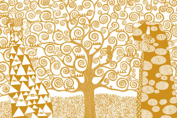 Ilustratie The Tree of Life yellow