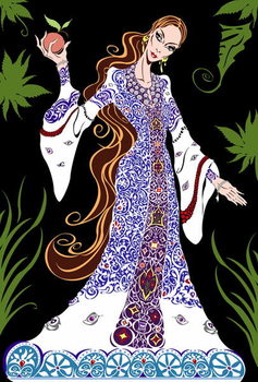 Reproducción de arte The Tsarevna' , from Stravinsky's 'The Firebird', tidied version of b/w file image, 2005 by Neale Osborne