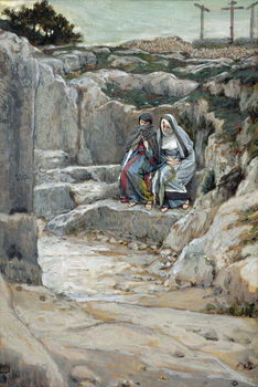 Reproducción de arte The Two Marys Watch the Tomb, illustration for 'The Life of Christ', c.1886-94