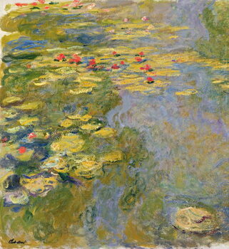 Kunstdruk The Waterlily Pond, 1917-19 (oil on canvas)