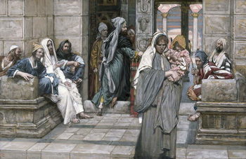 Reproducción de arte The Widow's Mite, illustration for 'The Life of Christ', c.1884-96
