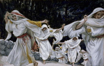 Reproducción de arte The Wise Virgins, illustration for 'The Life of Christ', c.1886-94