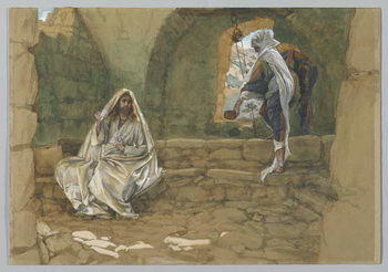 Reproducción de arte The Woman of Samaria at the Well, illustration from 'The Life of Our Lord Jesus Christ'