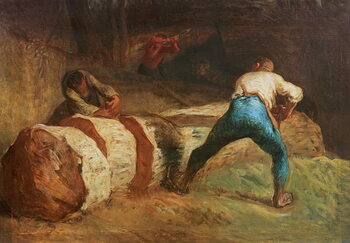 Festmény reprodukció The Wood Sawyers, 1848